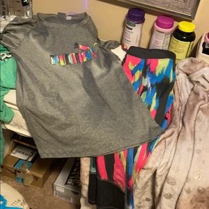 Girls puma capri outfit